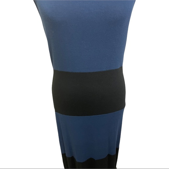 Bobeau maxi dress colorblocked sleeveless keyhole back. rayon blend. Size Small - Picture 4 of 12